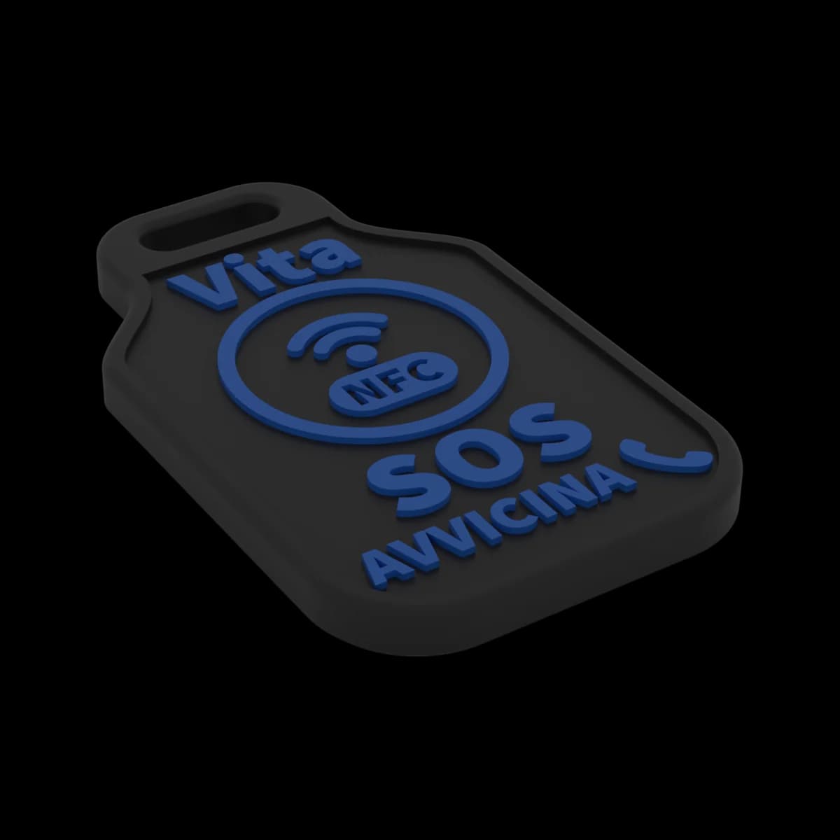 Portachiavi VitaNFC con scritte blu